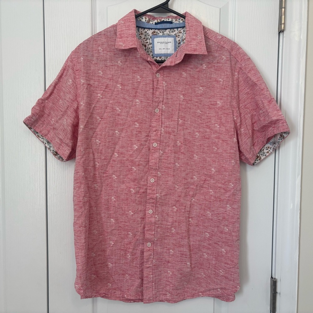 Denim & Flower Men’s Button Down